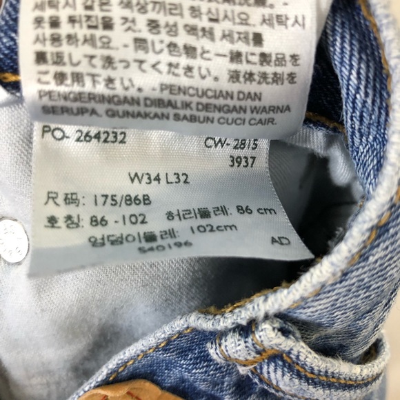 Levi’s 516 Straight Leg Slim Fit Jeans Sz 34x32 - Picture 11 of 11